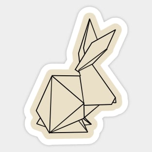 Geometric rabbit Sticker